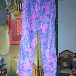 Lilly Pulitzer Pink and Purple Print Pants